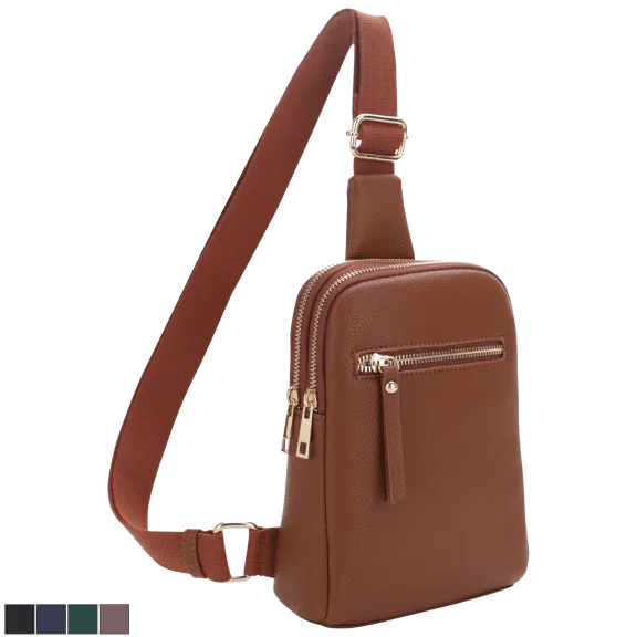 Poppy & Harper Chloe Double Compartment Crossbody Bag