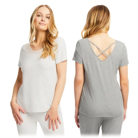 Lusomé Moisture Management Bette Cap Sleeve Top