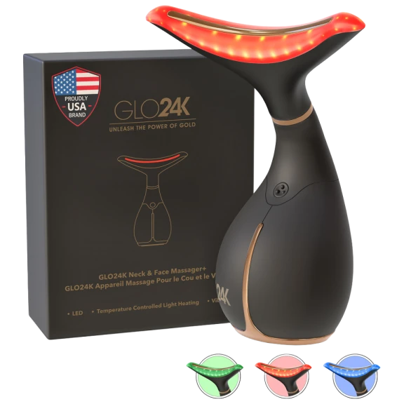Glo24K 3-in-1 Neck Rejuvenation LED Device