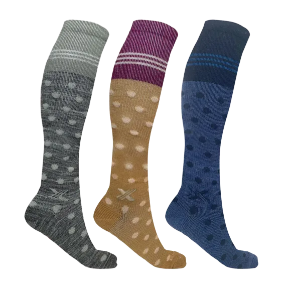 3-Pack: Extreme Fit Premium Merino Wool Compression Boot Socks