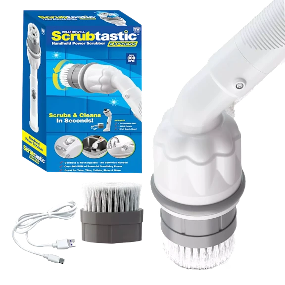 Bell + Howell Scrubtastic Express Rechargeable Power Scrubber