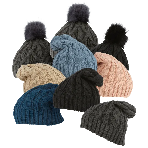 3-Pack: Acesori Premium Knit Beanies