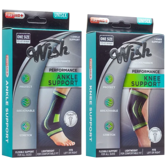 2-Pack: Flexible Stretch Joint Compression Ankle & Knee Sleeve Support Brace