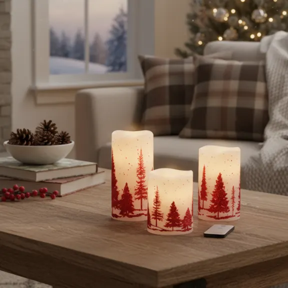 The Flameless Holiday LED Candle Set