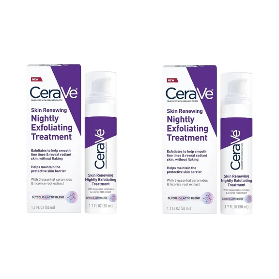 2-Pack: CeraVe Skin Renewing Nightly Exfoliating Treatment