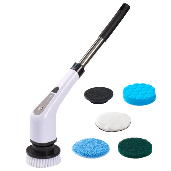 Electric Spin Scrubber Brush With 6 Brush Heads