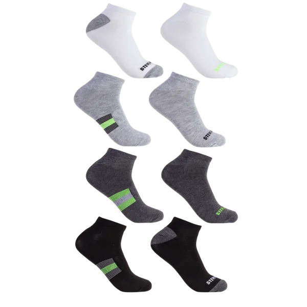48-Pack: Steve Madden Men's Flat Knit Low Cut Socks
