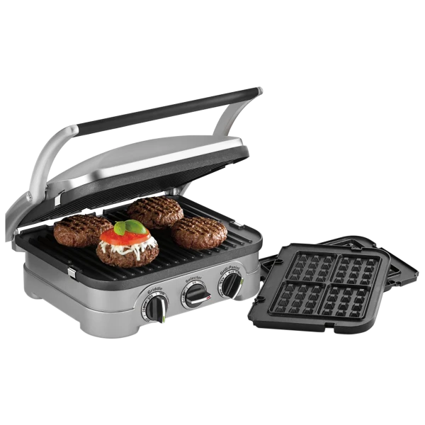 Cuisinart 5-Function Griddler with Safety Gloves & Cleaning Cloth - Open Box
