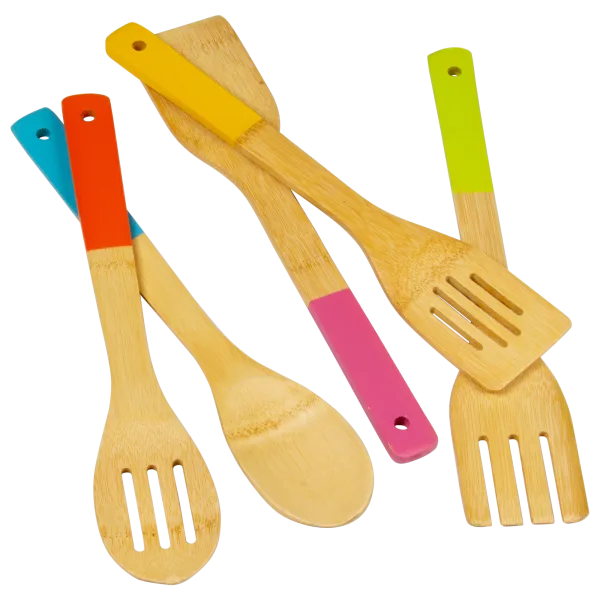 Diamond Home 5-Piece Bamboo Kitchen Utensils Set