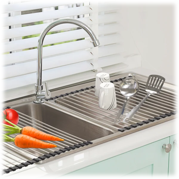 2-Pack: Madison York Roll Up Kitchen Sink Drying Rack
