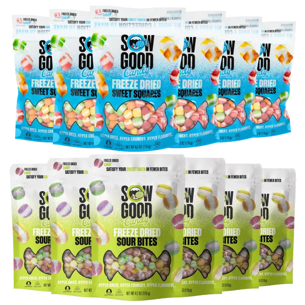12-Pack: Sow Good Freeze Dried Sweet & Sour Candy