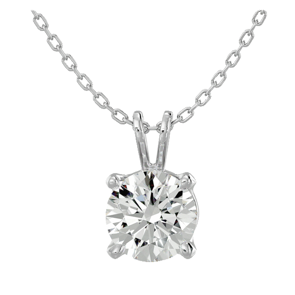 1.0 Carat TW Moissanite Earrings or Necklace in Solid 14K Gold