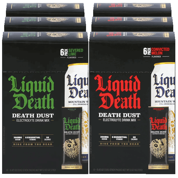 36-Pack: Liquid Death Electrolyte Death Dust Hydration Powder