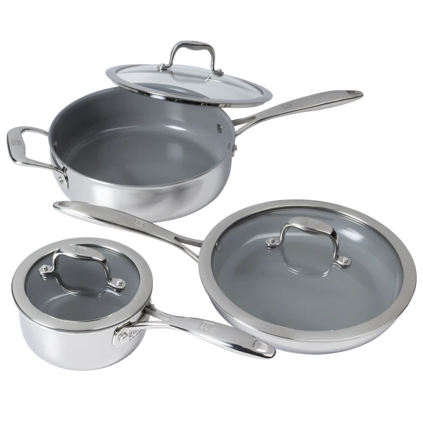Zwilling Titanium 6-Piece CeraForce Cookware Set
