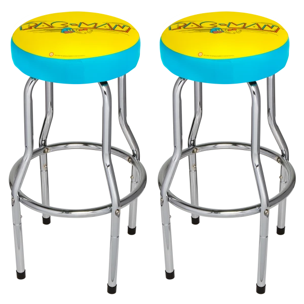 2-Pack: Arcade1up Adjustable Pacman Arcade Stools
