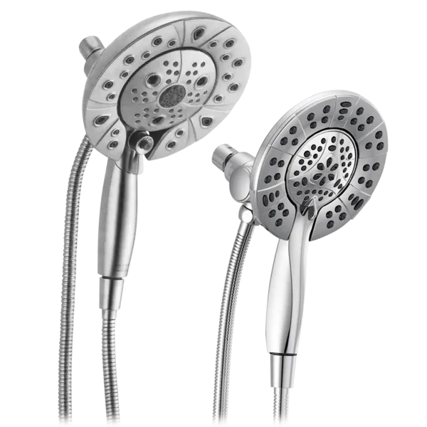 Delta In2ition 2-in-1 Dual Showerhead in Brushed Nickel