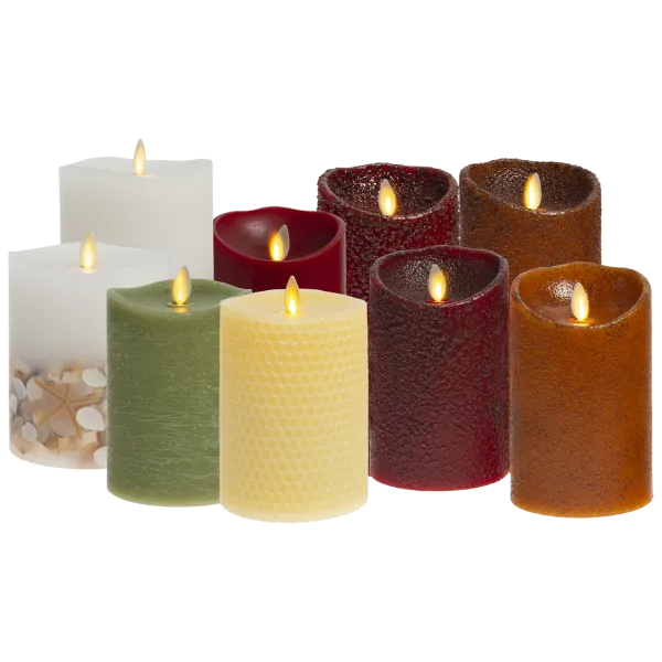 Luminara® Real-Flame Effect LED Pillar Candle with Remote