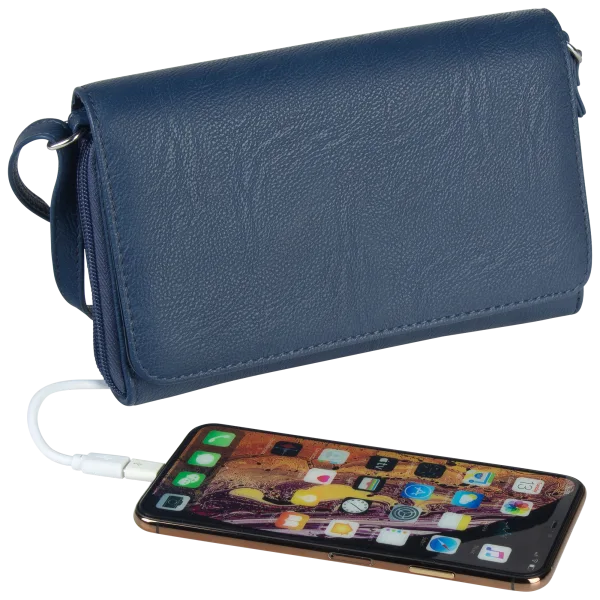 Mundi Flap Organzier Crossbody