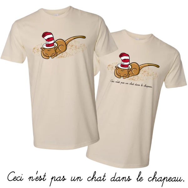 Ceci n'est pas un chat dans le chapeau.