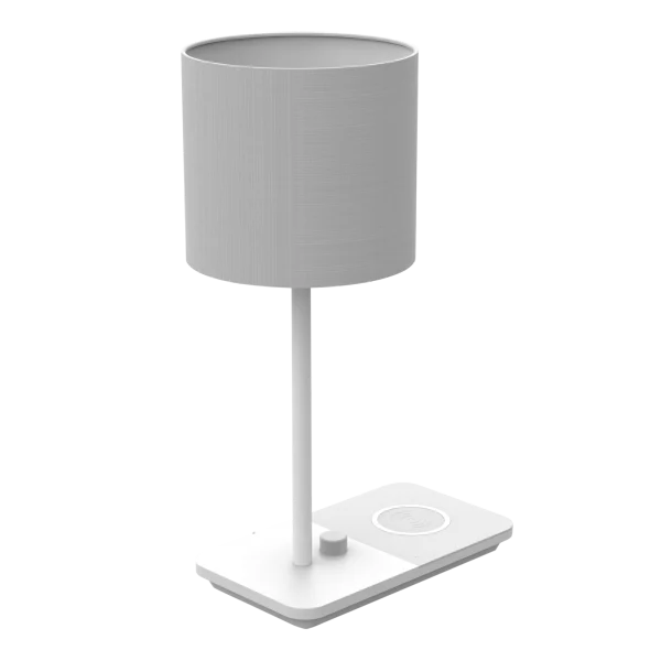 iHome Traditional Fabric Lamp with USB and Wireless Charging