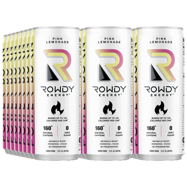 24-Pack: Rowdy Power Burn Energy Drinks