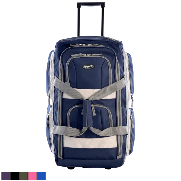 Olympia USA 8-Pocket 22" Rolling Duffel Bag
