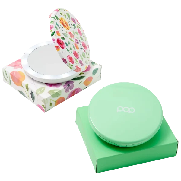 2-Pack: Pop Sonic Portable Compact LED 1x/5x Mirrors