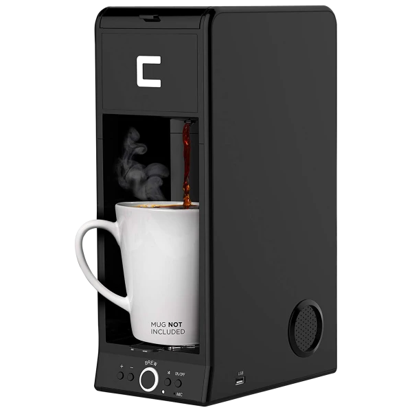 Chefman K-Cup BUZZ Brewer with Bluetooth Speaker & USB Charging