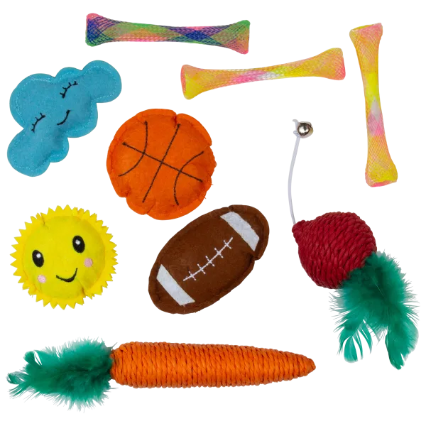 9-Piece ASPCA Cat Toy Bundle