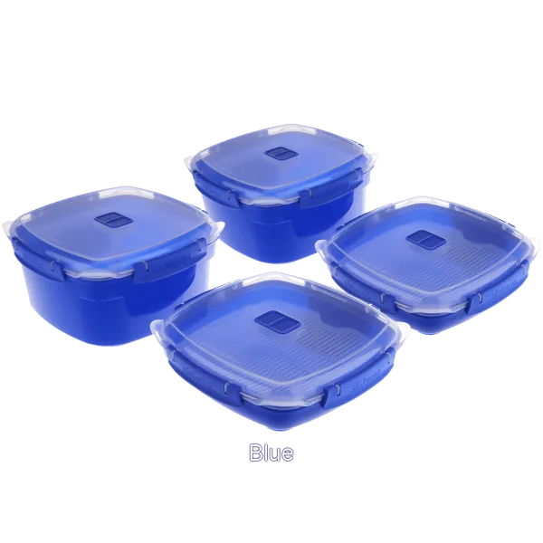 Sistema 4-Piece Microwave Steamer Set