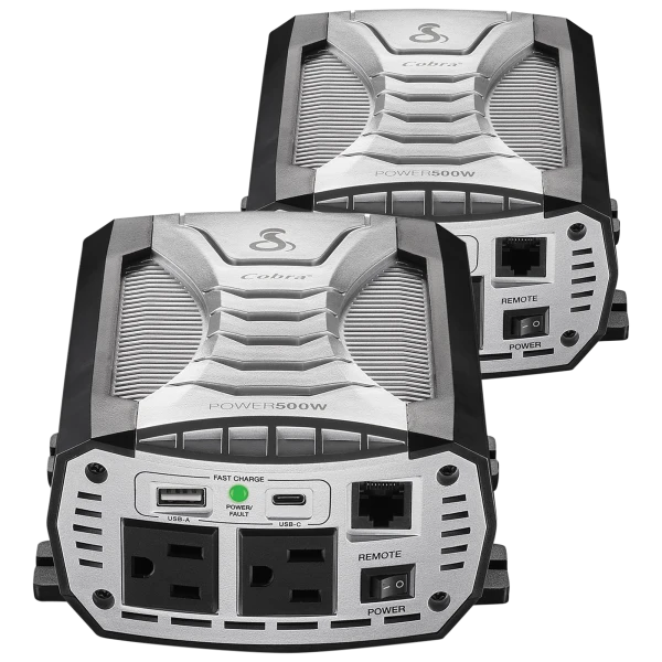 2-Pack: Cobra 500W Power Inverter (Refurbished)