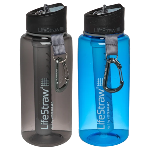2-Pack: Lifestraw Go 1L Water Filter Bottles