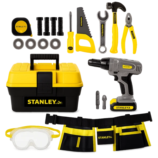 Stanley Jr. 21-Piece Kids Toolbox Set