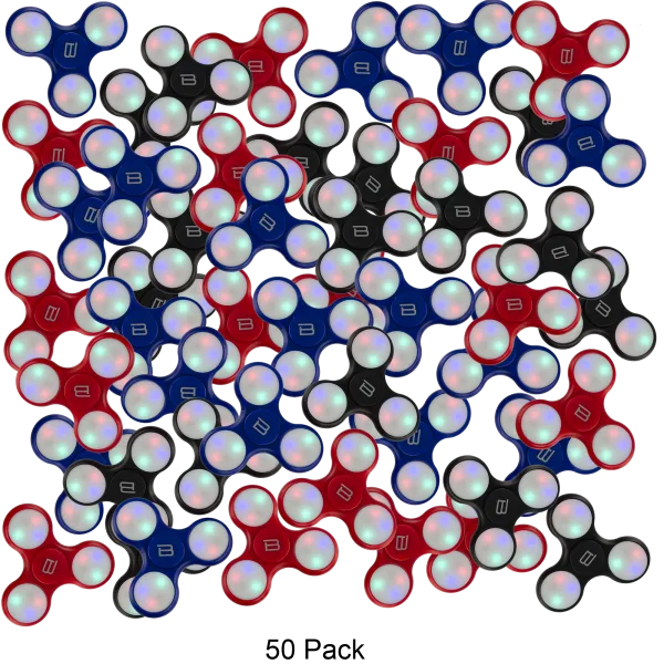 20-Pack or 50-Pack: LED Fidget Spinners