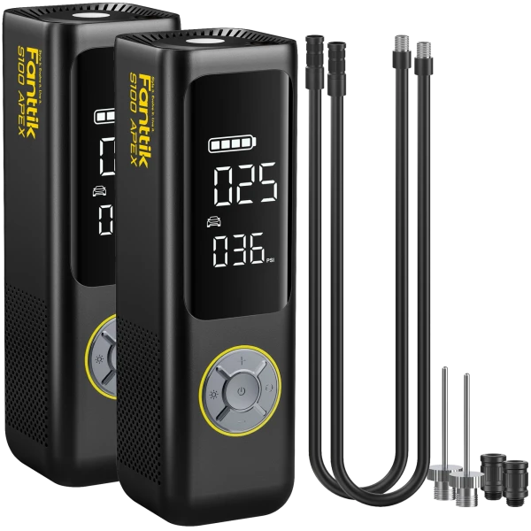 2-Pack: Fanttik S100 Apex Tire Inflator (Refurbished)