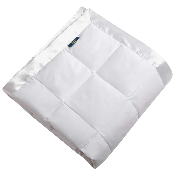 Serta® White Goose Feather and Down Fiber Blanket