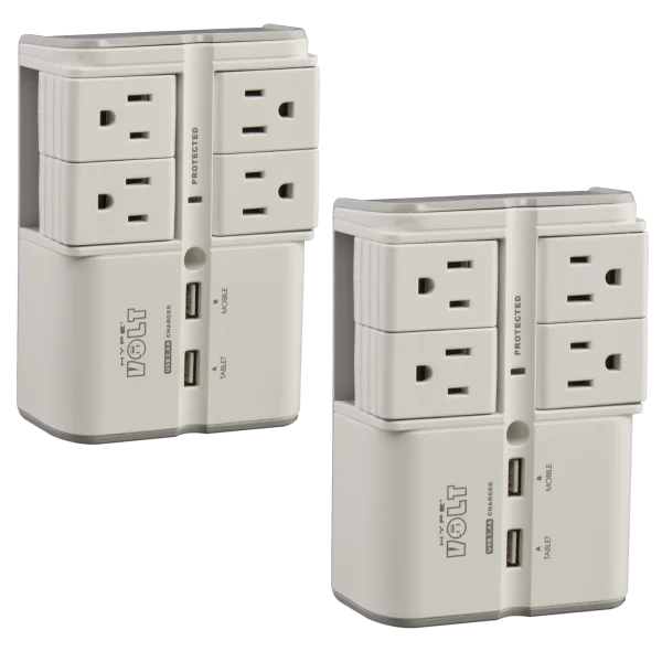 2-for-Tuesday: Hype Swivel Surge Protectors with Two USB Ports