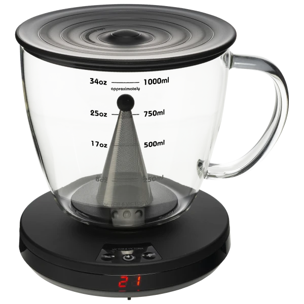 Victor & Victoria TaC brew Tea & Coffee Pots, Filter and Timer