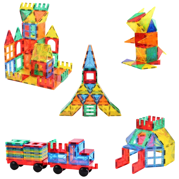60-Piece Magnetic Toy Set
