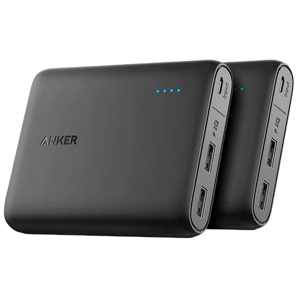 2-Pack: Anker PowerCore 10,400mAh 7.5W Charger with 2 USB-A Ports