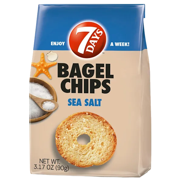 12-Pack: 7 Days Sea Salt Bagel Chips