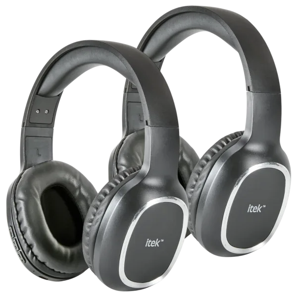 2-Pack: Itek HDTV Wireless Over Ear Headphones