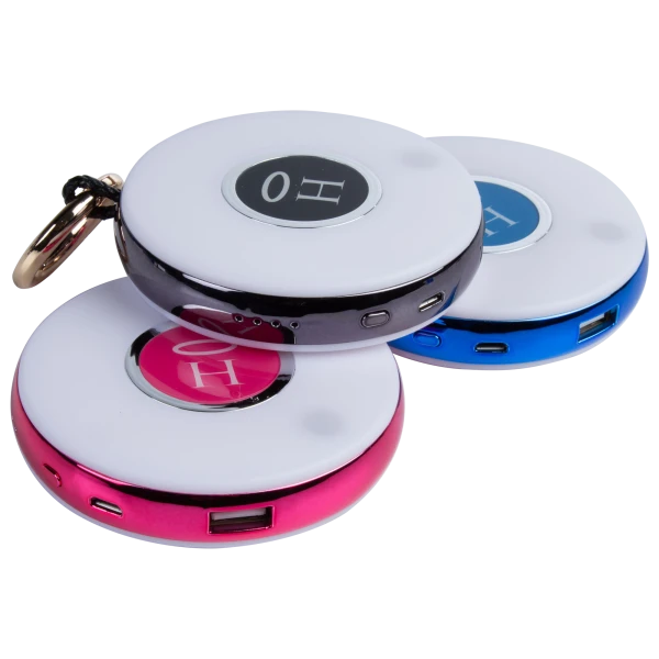 Halo PowerGlow 3000 Portable Charger Keychain with LED Motion Light