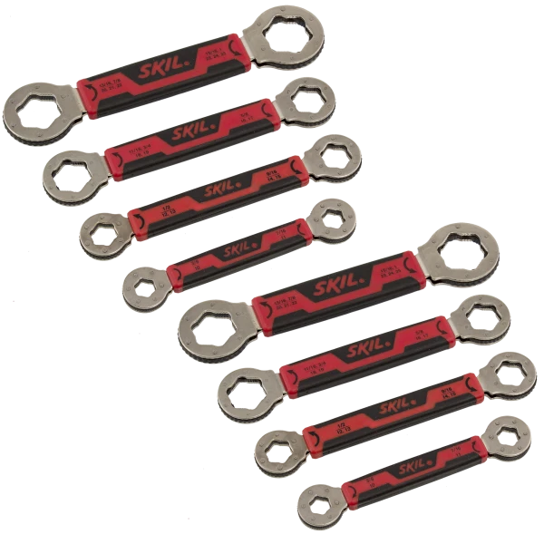 2-Pack: SKIL Secure Grip Self-Tightening Box Wrench Set