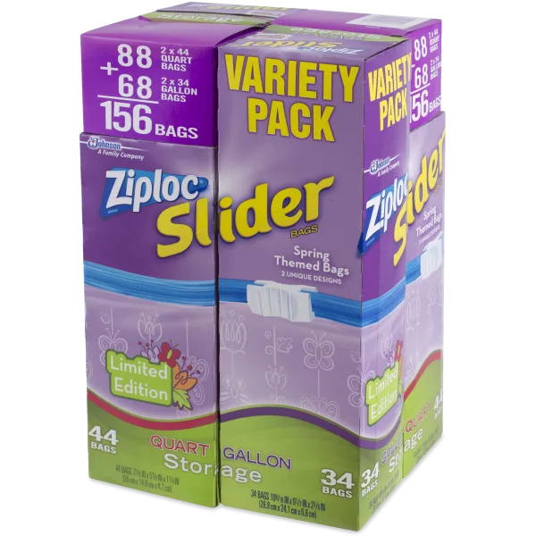 Ziploc 156-Count Variety Pack