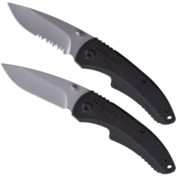 Schrade 2.6 Inch Drop-Point Knife (Pair)