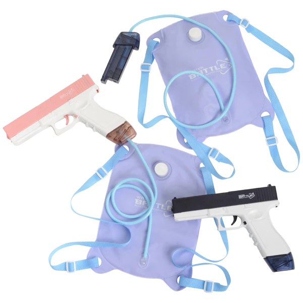 2-Pack: Rechargeable Large Capacity & Long Range Automatic Water Guns