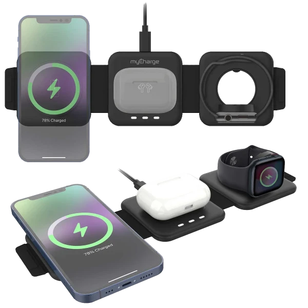 2-Pack: MyCharge 3-in-1 Wireless Charging Pad