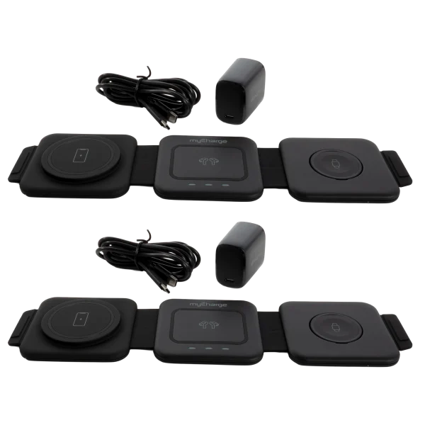 2-Pack: MyCharge 3-in-1 Wireless Charging Pad