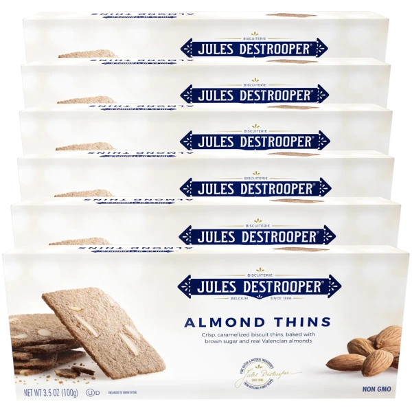 6-Pack: Jules Destrooper Almond Thins